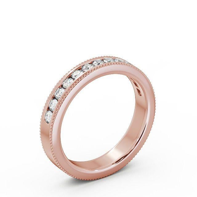 Nina Vintage Half Eternity Round Lab Diamond Channel Set Ring